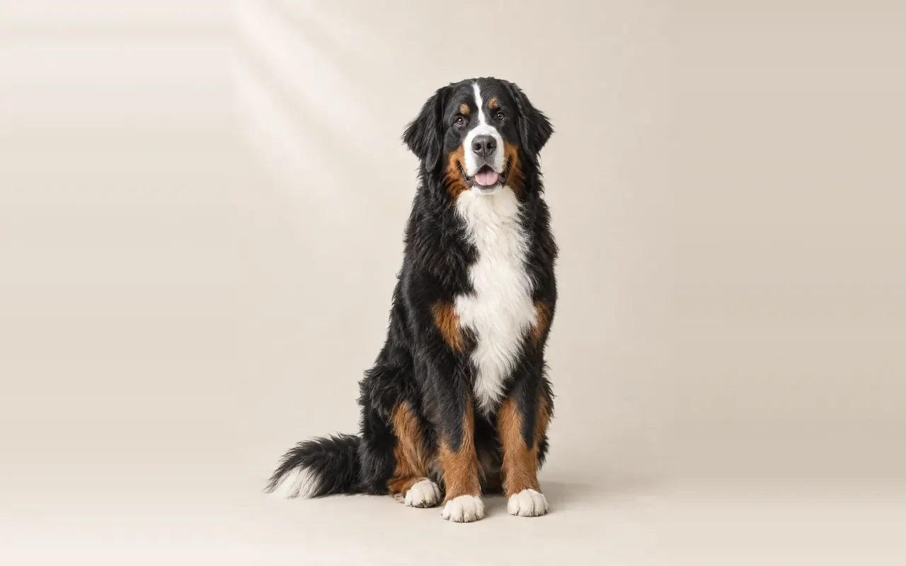 A Bernese Mountain Dog
