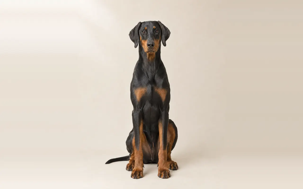 A Doberman Pinscher