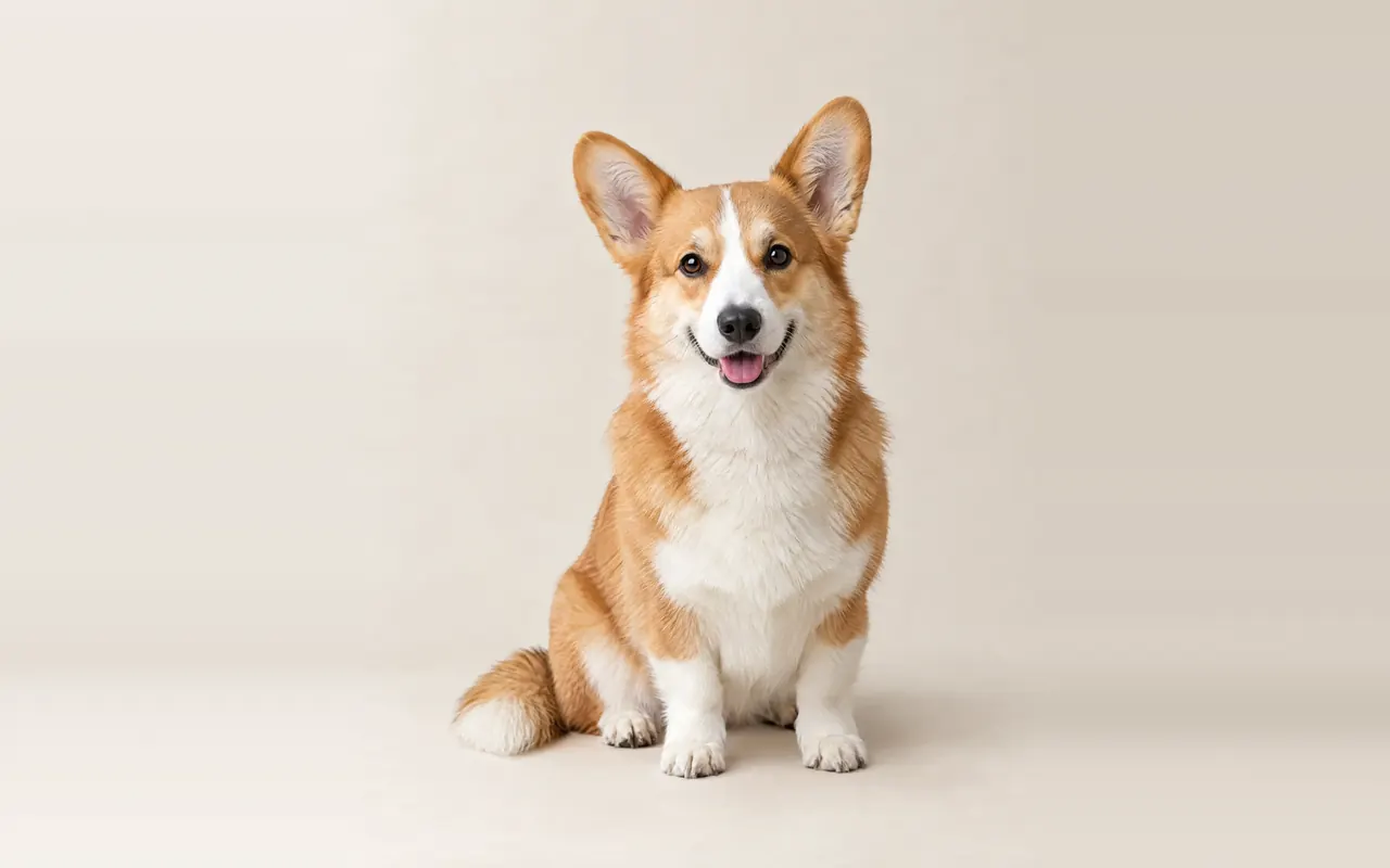 A Pembroke Welsh Corgi